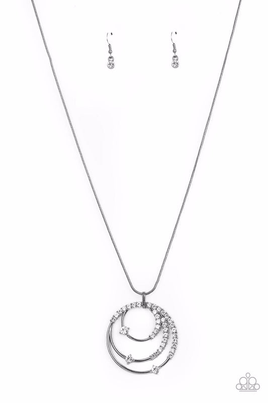 Paparazzi Necklace ~ Ecliptic Elegance - Black