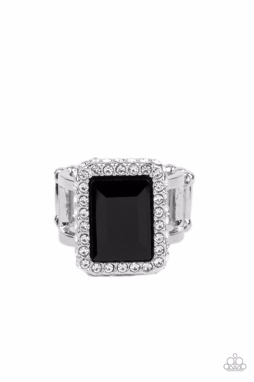 Paparazzi Ring ~ Glamorously Glitzy - Black
