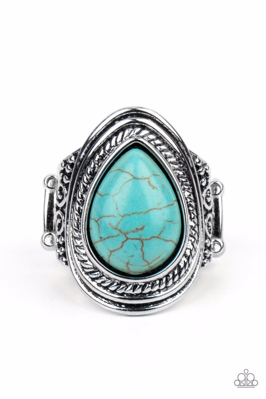 Paparazzi Ring ~ Saguaro Scene - Blue