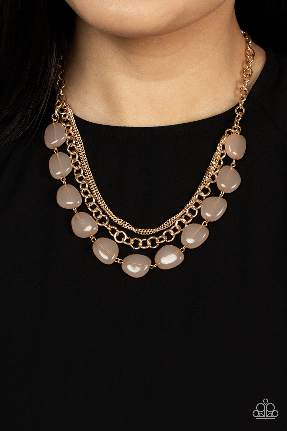 Paparazzi Necklace ~ Pumped Up Posh - Gold