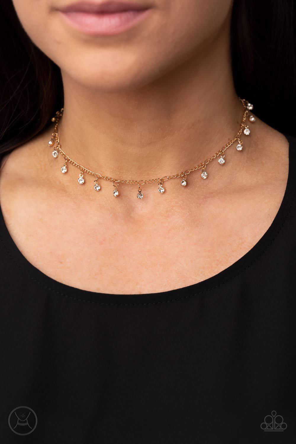 Paparazzi Necklace ~ Bringing SPARKLE Back - Gold