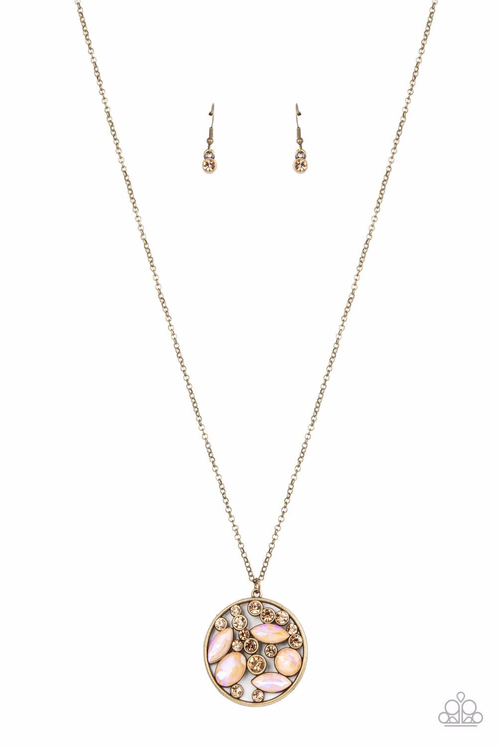 Paparazzi Necklace ~ Iridescently Influential - Brown