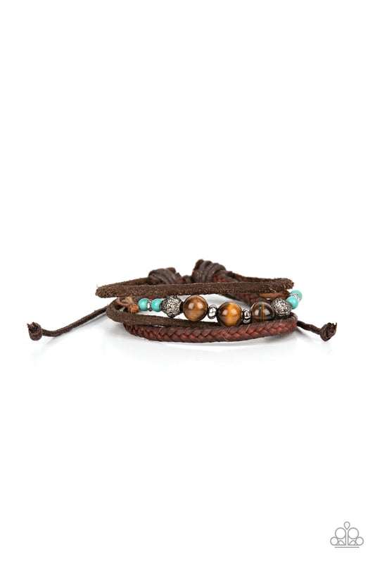 Paparazzi Bracelet ~Tundra Tracker - Blue Urban