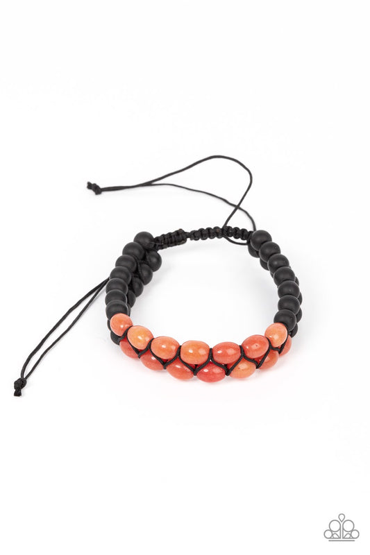 Paparazzi Bracelet ~ Just Play Cool - Orange Urban