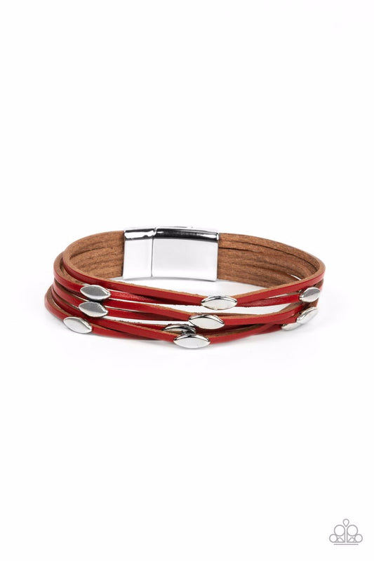 Paparazzi Bracelet ~ Cruise Control Soul - Red