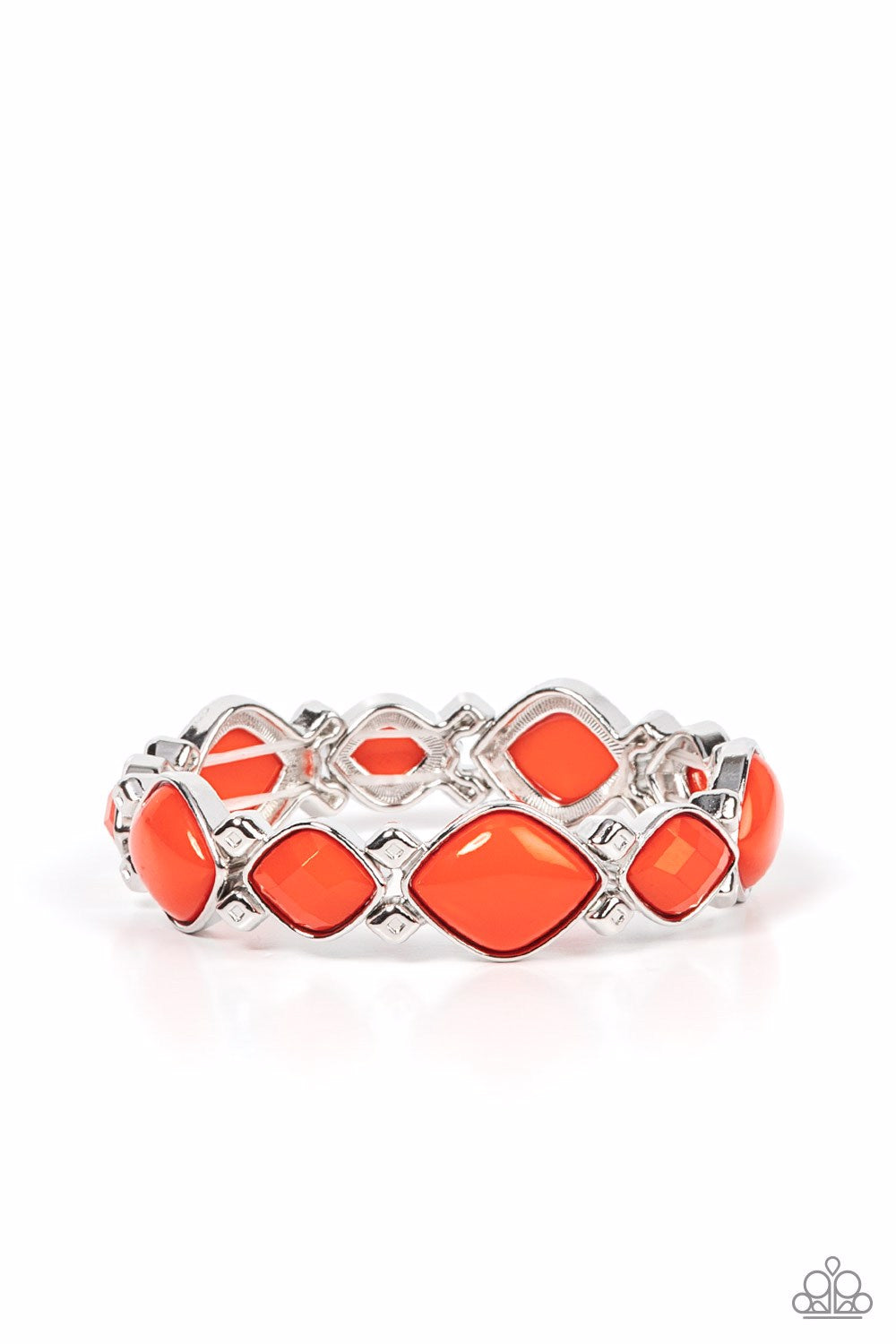 Paparazzi Bracelet ~ Boldly BEAD-azzled - Orange