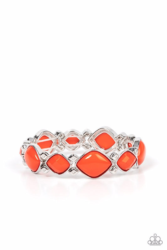 Paparazzi Bracelet ~ Boldly BEAD-azzled - Orange
