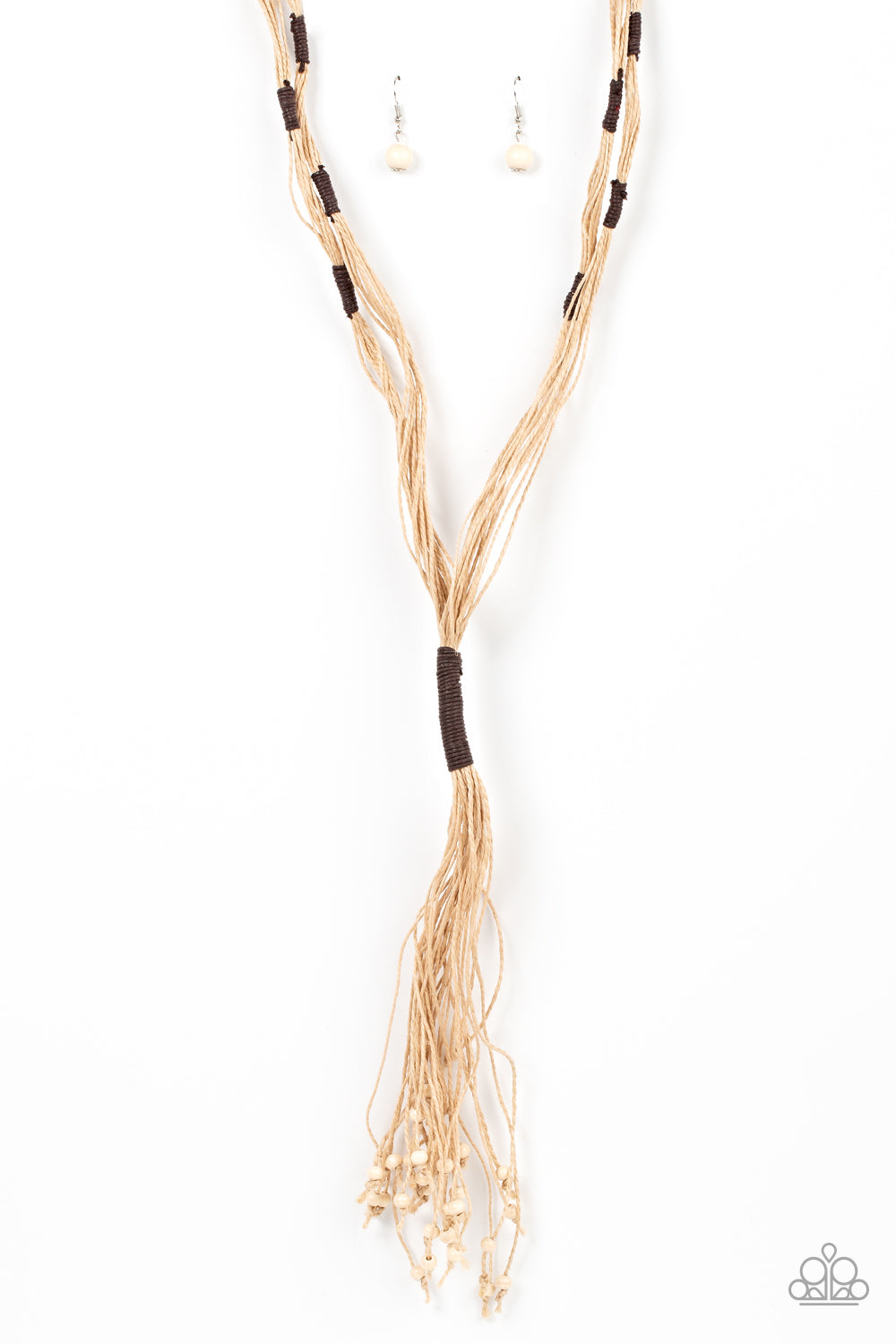 Paparazzi Necklace ~ Whimsically Whipped - Brown