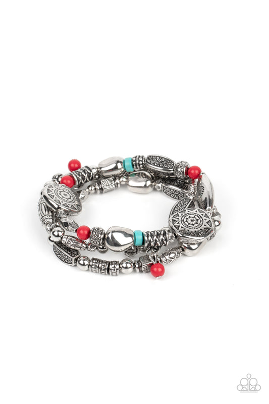 Paparazzi Bracelet ~Western Quest - Red