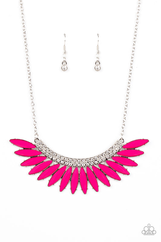 Paparazzi Necklace ~ Flauntable Flamboyance - Pink