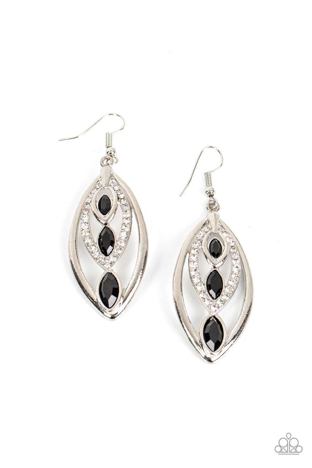 Paparazzi Earrings ~ Extra Exuberant - Black