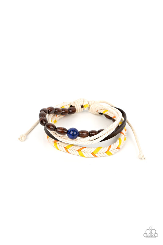 Paparazzi Bracelet ~ Hipster Hideaway - Blue Urban