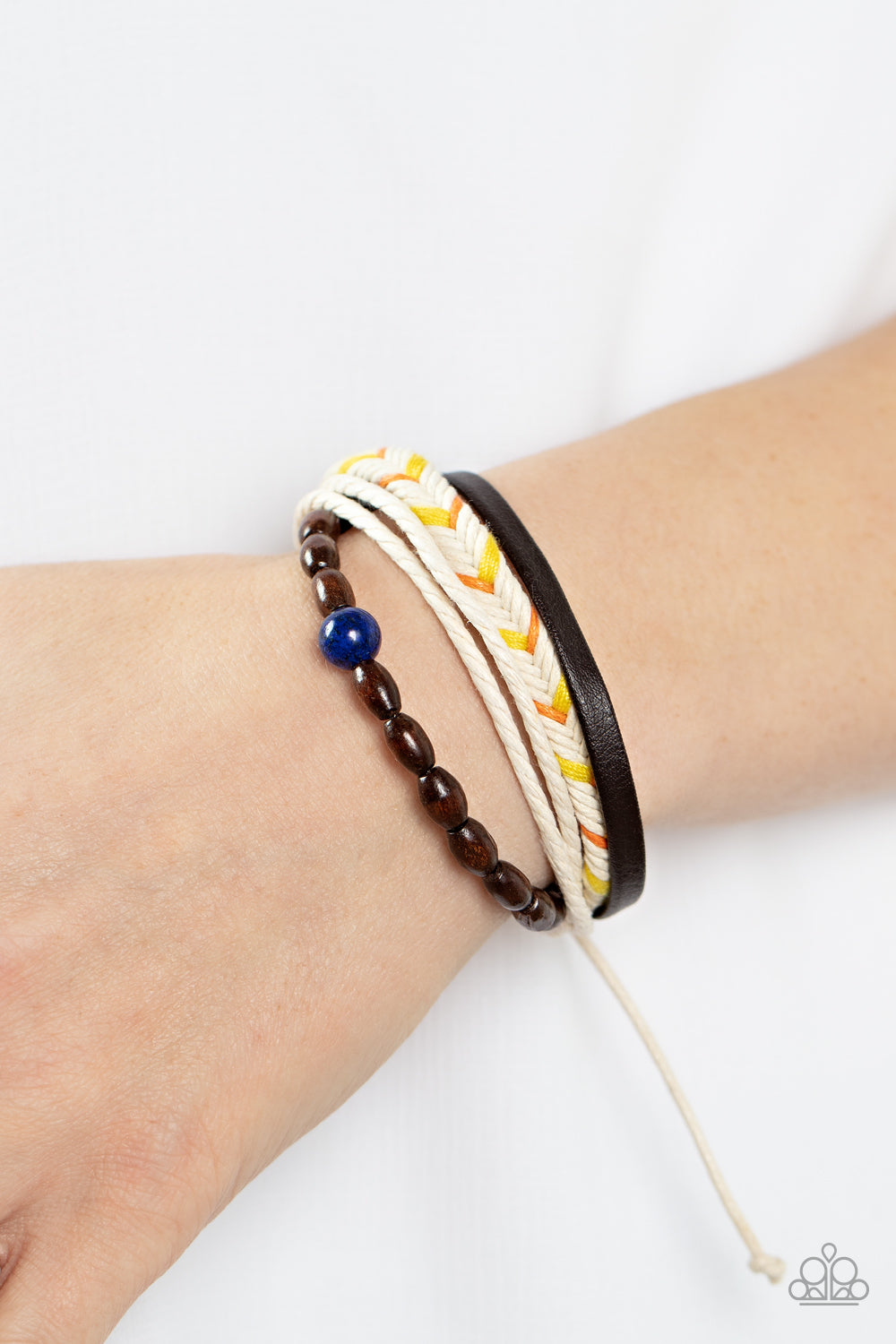 Paparazzi Bracelet ~ Hipster Hideaway - Blue Urban