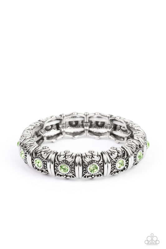 Paparazzi Bracelet ~ Ageless Glow - Green