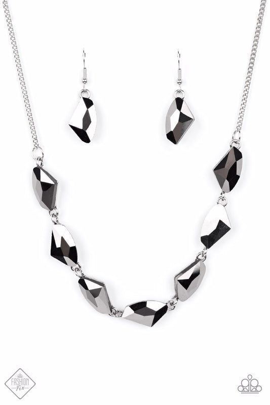 Paparazzi Necklace~ Raw Rapture - Silver