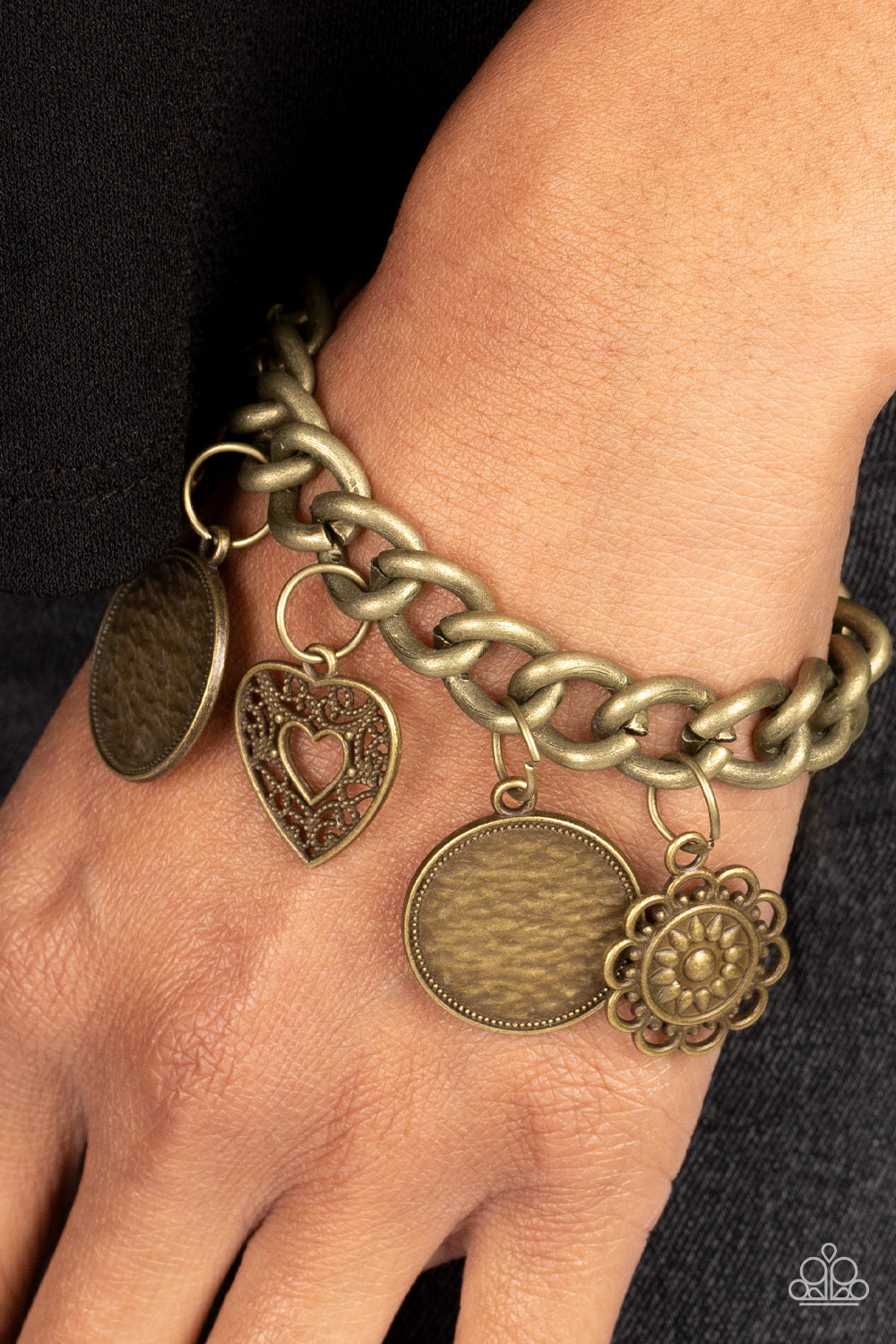 Paparazzi Bracelet ~Complete CHARM-ony - Brass