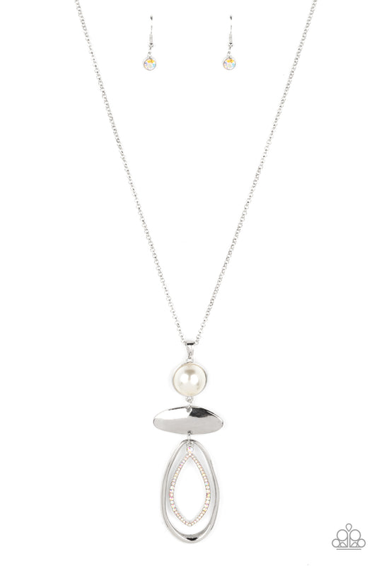 Paparazzi Necklace ~ Modern Day Demure - White