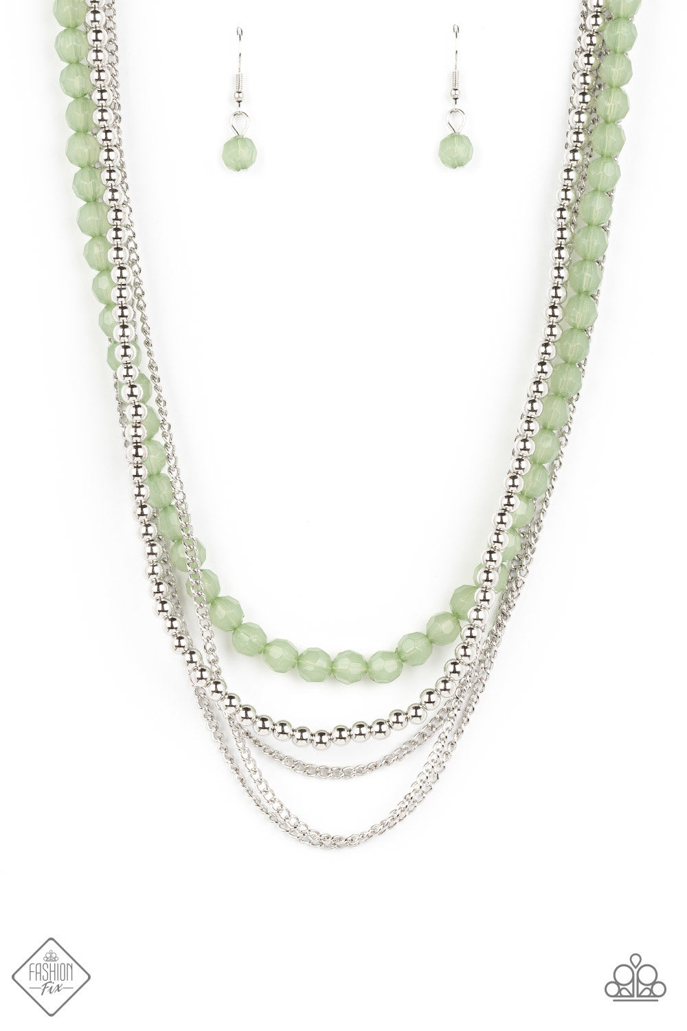 Paparazzi Necklace ~ Boardwalk Babe - Green