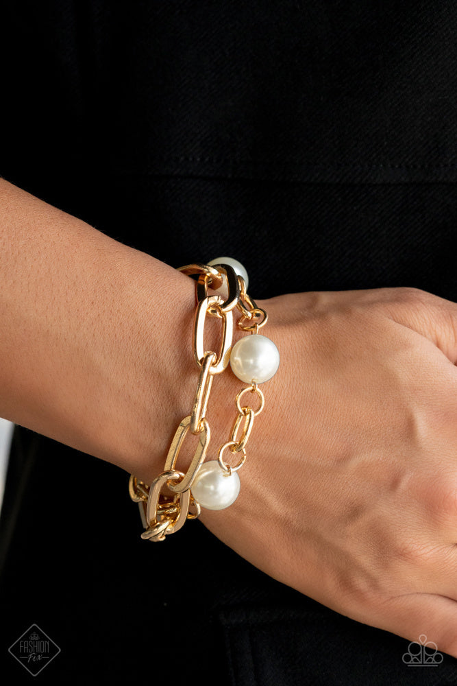 Paparazzi Bracelet~ Nautical Mileage - Gold