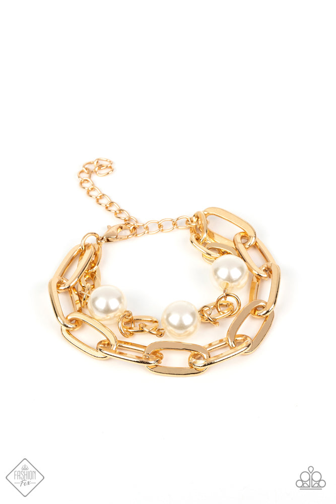 Paparazzi Bracelet~ Nautical Mileage - Gold