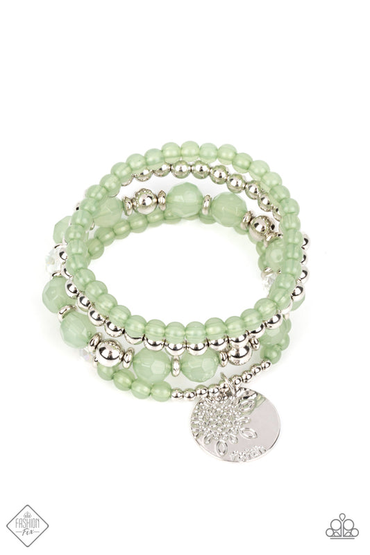 Paparazzi  Bracelet ~ Surfer Style - Green